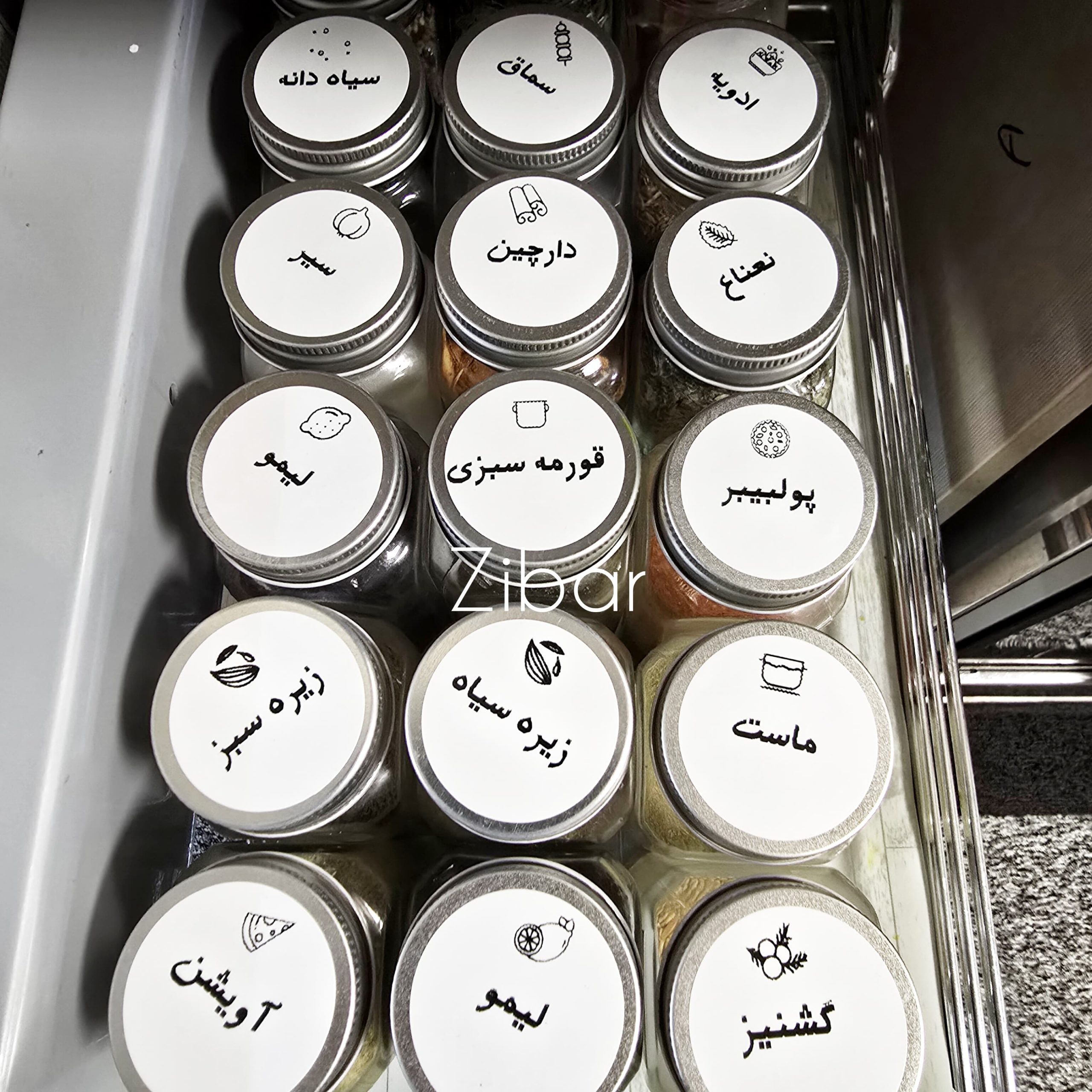 لیبل گرد سفید